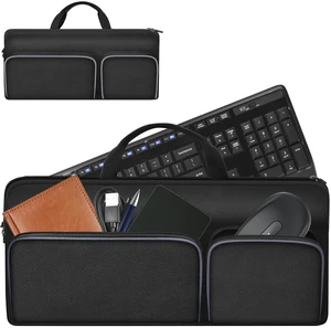Keyboard Carrying Case for Logitech MK270 MK345 MK335 MK955 | For Office Users, Commuters, and Travelers; Organizer with Mouse and USB Receiver Pocket, Case Only - Black Keyboard Carrying Case for Logitech MK270 MK345 MK335 MK955 | For Office Users, Commuters, and Travelers; Organizer with Mouse and USB Receiver Pocket, Case Only - Black