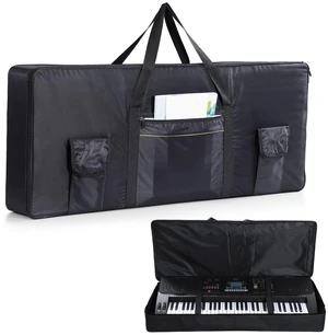 61 Key Keyboard Bag 3 Storage Pockets 420D Oxford cloth | Water-Resistant Lightweight Fits Most 61-Key Electric Keyboards(38.5"x 16"x 5.9")for Music Lessons, Gigs & Travel Portable 61 Key Keyboard Bag 3 Storage Pockets 420D Oxford cloth | Water-Resistant Lightweight Fits Most 61-Key Electric Keyboards(38.5"x 16"x 5.9")for Music Lessons, Gigs & Travel Portable