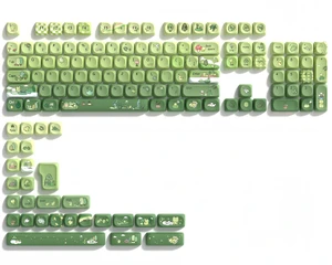 PBT Keyboard keycaps,Matcha moa keycaps,Green Frog | Dye Sublimation custom Key caps,Cute keycaps for most Cherry Gateron MX Switches Mechanical Keyboard PBT Keyboard keycaps,Matcha moa keycaps,Green Frog | Dye Sublimation custom Key caps,Cute keycaps for most Cherry Gateron MX Switches Mechanical Keyboard