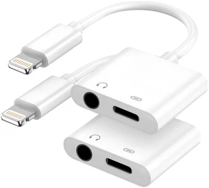 2-in-1 Lightning to 3.5mm Adapter, MFi Certified Fast Charge & Audio Dongle | Dual-port splitter for car AUX, gym & travel. Plug and play. Enjoy Hi-Fi music and fast charging at the same time. 2-in-1 Lightning to 3.5mm Adapter, MFi Certified Fast Charge & Audio Dongle | Dual-port splitter for car AUX, gym & travel. Plug and play. Enjoy Hi-Fi music and fast charging at the same time.