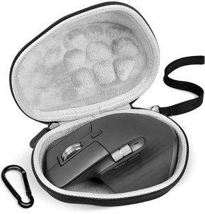 Travel Mouse Case for Logitech MX Master 4/3S/3 Wireless Mouse | Hard EVA Shell, Soft Velvet Lining, Shock Protection, USB Receiver Slot, Computer Mouse Carrying Bag with Clip and Lanyard Travel Mouse Case for Logitech MX Master 4/3S/3 Wireless Mouse | Hard EVA Shell, Soft Velvet Lining, Shock Protection, USB Receiver Slot, Computer Mouse Carrying Bag with Clip and Lanyard