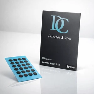 DC PTFE Mouse Skates, Universal Fit for All Gaming & Office Mice, Ultra-Smooth 100% Pure Teflon Replacement Feet, Low Friction Glide Pads (Dot Shape 20 Count) DC PTFE Mouse Skates, Universal Fit for All Gaming & Office Mice, Ultra-Smooth 100% Pure Teflon Replacement Feet, Low Friction Glide Pads (Dot Shape 20 Count)
