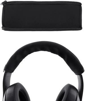 Headphone Headband Cover, Black Band Cover, 9.2 x 3.1 in | Headphones Band Headband Protector with Zipper, Feels Comfortable, Detachable, Easy Cleaning Headphone Headband Cover, Black Band Cover, 9.2 x 3.1 in | Headphones Band Headband Protector with Zipper, Feels Comfortable, Detachable, Easy Cleaning