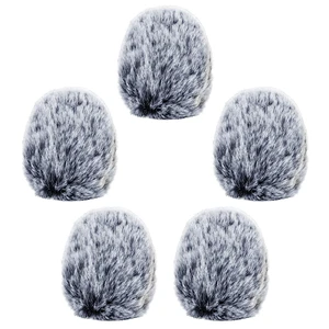 Furry Windscreen for Game Headset, Muff Windshield Windjammer Deadcat,Wind Muff & Dead Cat for Headset, 5-Pack Furry Windscreen for Game Headset, Muff Windshield Windjammer Deadcat,Wind Muff & Dead Cat for Headset, 5-Pack
