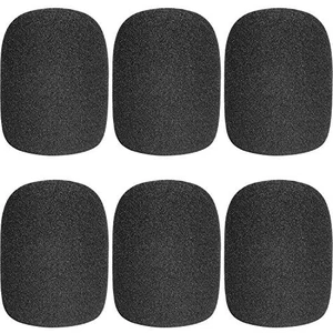 Microphone Cover Microphone Windscreen Foam Cover Black Top Grade 6 Pack Microphone Cover Microphone Windscreen Foam Cover Black Top Grade 6 Pack