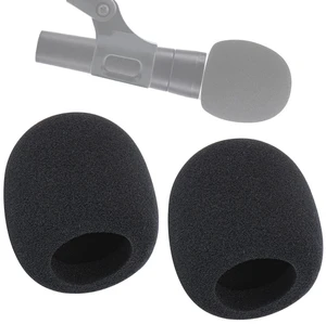 Foam Mic Cover, 2 Pack, Pop Filter Windscreen for Shure SM58 | Thick foam mic cover fits most handheld microphones, Reduces wind noise, improves clarity, and keeps mics clean Foam Mic Cover, 2 Pack, Pop Filter Windscreen for Shure SM58 | Thick foam mic cover fits most handheld microphones, Reduces wind noise, improves clarity, and keeps mics clean