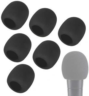 6 Pack SM58 Foam Mic Cover, Thick Handheld Windscreen for Shure, Black | Fits Most Handheld Microphones, Reduces Wind Noise, Washable Mic Covers for KTV, Singing, Stage Performance and Podcasting 6 Pack SM58 Foam Mic Cover, Thick Handheld Windscreen for Shure, Black | Fits Most Handheld Microphones, Reduces Wind Noise, Washable Mic Covers for KTV, Singing, Stage Performance and Podcasting