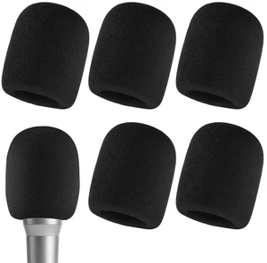6 Pack Microphone Covers Foam Mic Windscreen for Handheld Mics | High-Density Foam, Noise Reduction Pop Filter, for Studio KTV Podcast Live Stream, Universal Fit Handheld Mics, 6 Pcs Black 6 Pack Microphone Covers Foam Mic Windscreen for Handheld Mics | High-Density Foam, Noise Reduction Pop Filter, for Studio KTV Podcast Live Stream, Universal Fit Handheld Mics, 6 Pcs Black