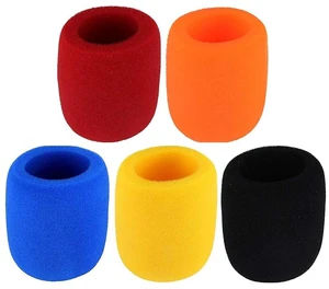 Thick Microphone Cover,Foam Mic Covers Windscreen Suitable for Most Standard Handheld Stage Microphone,Reusable Foam Covers (5 Pack) Thick Microphone Cover,Foam Mic Covers Windscreen Suitable for Most Standard Handheld Stage Microphone,Reusable Foam Covers (5 Pack)