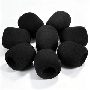 8 Pack Black Foam Mic Windscreen Covers for Handheld Mics | 2.75 x 2.36 in covers with 1.26 in inner diameter fit most handheld mics; not for headset mics 8 Pack Black Foam Mic Windscreen Covers for Handheld Mics | 2.75 x 2.36 in covers with 1.26 in inner diameter fit most handheld mics; not for headset mics