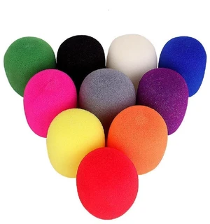 Microphone Cover, Thick Colorful Foam Mic Cover, Handheld Stage Microphone Windscreen, Reusable Foam Covers Foam Micro Filter for Most Handheld Microphone for Karaoke DJ - 10 Pieces Microphone Cover, Thick Colorful Foam Mic Cover, Handheld Stage Microphone Windscreen, Reusable Foam Covers Foam Micro Filter for Most Handheld Microphone for Karaoke DJ - 10 Pieces