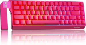 60% Wireless Mechanical Gaming Keyboard, Bluetooth/2.4GHz/USB-C Hot Swappable RGB Backlit Keyboard with PBT Keycaps, 60 Percent Compact Keyboard for Mac PC PS5 Xbox, White Pink 60% Wireless Mechanical Gaming Keyboard, Bluetooth/2.4GHz/USB-C Hot Swappable RGB Backlit Keyboard with PBT Keycaps, 60 Percent Compact Keyboard for Mac PC PS5 Xbox, White Pink