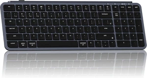 B2 Pro Ultra-Slim Wireless Keyboard, 96% 98-Key Layout with Numeric Keypad, 2.4 GHz Bluetooth 5.2 USB-C, ZMK Launcher, 1000 Hz Polling, Up to 300 Hours, Mac Windows Linux - Ivory White Space Gray B2 Pro Ultra-Slim Wireless Keyboard, 96% 98-Key Layout with Numeric Keypad, 2.4 GHz Bluetooth 5.2 USB-C, ZMK Launcher, 1000 Hz Polling, Up to 300 Hours, Mac Windows Linux - Ivory White Space Gray