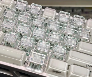 XVX Starry Side-Printed Translucent Black Crystal MDA Profile Keycap Set (Sparkle Finish), 122-Keys Double Shot PC+ABS for MX Switches & ANSI Layout Mechanical Keyboards-Black 21 Keys-Full Clear XVX Starry Side-Printed Translucent Black Crystal MDA Profile Keycap Set (Sparkle Finish), 122-Keys Double Shot PC+ABS for MX Switches & ANSI Layout Mechanical Keyboards-Black 21 Keys-Full Clear