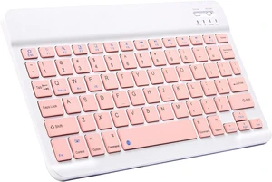 Ultra-Slim Bluetooth Keyboard Portable Mini Wireless Keyboard Rechargeable for Apple iPad iPhone Samsung Tablet Phone Smartphone iPadOS iOS Android (10 inch Black) Pink Ultra-Slim Bluetooth Keyboard Portable Mini Wireless Keyboard Rechargeable for Apple iPad iPhone Samsung Tablet Phone Smartphone iPadOS iOS Android (10 inch Black) Pink