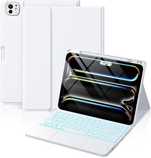 for iPad Pro 11-inch Case with Keyboard M5/M4 - Magnetic Wireless | Multi-Touch Trackpad, 7-Color Backlit Detachable Keyboard, Stain Proof Folio Cover, for iPad Pro 11 in 2025 2024, Pine Green White for iPad Pro 11-inch Case with Keyboard M5/M4 - Magnetic Wireless | Multi-Touch Trackpad, 7-Color Backlit Detachable Keyboard, Stain Proof Folio Cover, for iPad Pro 11 in 2025 2024, Pine Green White