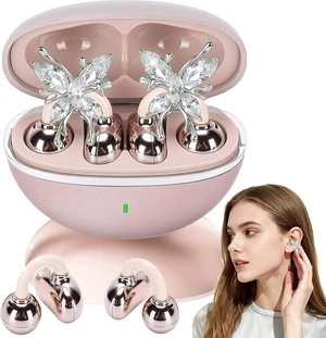 Jewelry-Inspired Clip-On Earbuds with Detachable Sparkle Butterfly Earrings | 2026 New Open Ear Wireless Headphones for Women, Bluetooth 6.0, 50H Playtime, Low Latency, Sports & Workouts, White Jewelry-Inspired Clip-On Earbuds with Detachable Sparkle Butterfly Earrings | 2026 New Open Ear Wireless Headphones for Women, Bluetooth 6.0, 50H Playtime, Low Latency, Sports & Workouts, White