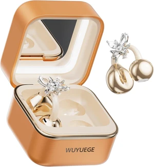 Clip On Earbuds with Detachable Butterfly Earrings & LED Makeup Mirror Case, Wireless Earbuds Bluetooth 6.0, Air Conduction Headphones, Lightweight for Travel Work Daily Use,Great Gift Choice Clip On Earbuds with Detachable Butterfly Earrings & LED Makeup Mirror Case, Wireless Earbuds Bluetooth 6.0, Air Conduction Headphones, Lightweight for Travel Work Daily Use,Great Gift Choice