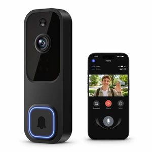 Wireless Doorbell Camera, Battery Powered Wi-Fi Video Doorbell, AI Human Detection, 2-Way Talk, Motion Alerts, Night Vision, Cloud Storage, Smart Security Cam for Home, Apartment and Office Wireless Doorbell Camera, Battery Powered Wi-Fi Video Doorbell, AI Human Detection, 2-Way Talk, Motion Alerts, Night Vision, Cloud Storage, Smart Security Cam for Home, Apartment and Office