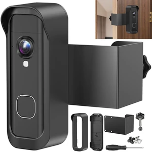 Anti-Theft Doorbell Mount for Blink New 2026 Battery Doorbell 2K+, No Drill Doorbell Camera Mount,Wireless Video Doorbell Mounting Bracket with Rain Cover for Apartment Rental,Not for Security Door Anti-Theft Doorbell Mount for Blink New 2026 Battery Doorbell 2K+, No Drill Doorbell Camera Mount,Wireless Video Doorbell Mounting Bracket with Rain Cover for Apartment Rental,Not for Security Door