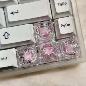Cat Claw Keycap Cute Drip Glue Backlight Keycaps DIY ESC Arrow Key Keycap Replacement for Cherry MX Gaming Mechanical Keyboard (4Keys Pink Transparent) Cat Claw Keycap Cute Drip Glue Backlight Keycaps DIY ESC Arrow Key Keycap Replacement for Cherry MX Gaming Mechanical Keyboard (4Keys Pink Transparent)