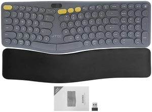 ProType S Wireless Split Ergonomic Keyboard for Long Nails, Carpal Tunnel Relief, 2.4G & Bluetooth, Rechargeable, Detachable Palm Rest, Quiet Mechanical Keys for Windows, Mac, iPad ProType S Wireless Split Ergonomic Keyboard for Long Nails, Carpal Tunnel Relief, 2.4G & Bluetooth, Rechargeable, Detachable Palm Rest, Quiet Mechanical Keys for Windows, Mac, iPad