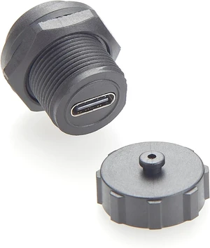 IP67 Waterproof USB 3.1 Type C Flush Panel Mount Coupler 10Gbps USB C Female to Female Bulkhead Pass Through Connector Threaded Fixed Recessed Charging & Data Adapter with Dust Cap (1PCS) IP67 Waterproof USB 3.1 Type C Flush Panel Mount Coupler 10Gbps USB C Female to Female Bulkhead Pass Through Connector Threaded Fixed Recessed Charging & Data Adapter with Dust Cap (1PCS)