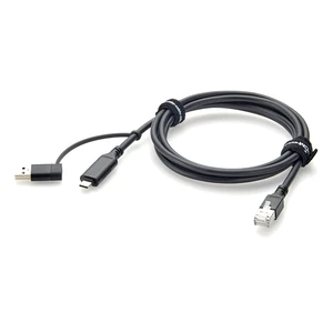 2-in-1 USB-A USB-C to RJ45 Gigabit Ethernet LAN Cable, RTL8153B Chip (6FT) 2-in-1 USB-A USB-C to RJ45 Gigabit Ethernet LAN Cable, RTL8153B Chip (6FT)