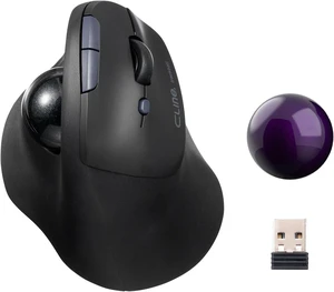 SANWA 2-Device Wireless Trackball + Purple 34mm Replacement Ball Set, Programmable & Silent Click Vertical Mice, Compatible with Mac, Windows, Laptop, Android, PC SANWA 2-Device Wireless Trackball + Purple 34mm Replacement Ball Set, Programmable & Silent Click Vertical Mice, Compatible with Mac, Windows, Laptop, Android, PC