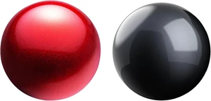 SANWA 2PCS 40mm/1.57in Trackball Replacement Ball for GMAWTB40, GMABTTB41, GMATB39, Kensington Orbit Fusion, and Other Compatible Trackball Mice, Glossy Red + Purple Red + Black SANWA 2PCS 40mm/1.57in Trackball Replacement Ball for GMAWTB40, GMABTTB41, GMATB39, Kensington Orbit Fusion, and Other Compatible Trackball Mice, Glossy Red + Purple Red + Black