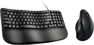 SANWA Wired Ergonomic Keyboard + 3-Device Vertical Mouse Combo, Black
Curved Wave Keyboard with Cushioned Wrist Rest, USB-A & C Port, Silent Click Wireless Ergo Mouse, For Medium-Large Hands, Win SANWA Wired Ergonomic Keyboard + 3-Device Vertical Mouse Combo, Black
Curved Wave Keyboard with Cushioned Wrist Rest, USB-A & C Port, Silent Click Wireless Ergo Mouse, For Medium-Large Hands, Win