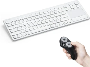 SANWA 3 in 1 Wireless Handheld Mouse + Bluetooth Touchpad Keyboard Set, Presentation Clicker, Remote Air Mouse with Scroll, Portable Finger Mice, Rechargeable Trackpad for Mac, PSANWA C, Laptop, Phone SANWA 3 in 1 Wireless Handheld Mouse + Bluetooth Touchpad Keyboard Set, Presentation Clicker, Remote Air Mouse with Scroll, Portable Finger Mice, Rechargeable Trackpad for Mac, PSANWA C, Laptop, Phone