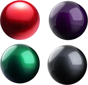 SANWA 4PCS 40mm/1.57in Trackball Replacement Ball for GMAWTB40, GMABTTB41, GMATB39, Kensington Orbit Fusion, and Other Compatible Trackball Mice, Glossy Purple + Black + Red + Green SANWA 4PCS 40mm/1.57in Trackball Replacement Ball for GMAWTB40, GMABTTB41, GMATB39, Kensington Orbit Fusion, and Other Compatible Trackball Mice, Glossy Purple + Black + Red + Green