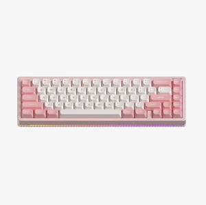 NuPhy Halo V2 IO Wireless Mechanical Keyboard with PBT Keycaps,Hot Swappable Custom Gaming Keyboard,Aluminum Alloy Frame,RGB Backlit,Gasket Structure,BT5.0/USB-C/2.4GHz Low Latency Office Keyboards