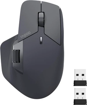 Rapoo MT760 Multi-Device Wireless Mouse, Bluetooth 5.0 and 2.4G Multi-Mode Connection, Up to 4 Devices, 11 Programmable Buttons, 4K DPI, 90 Days Battery Life, PC, Matte Black Rapoo MT760 Multi-Device Wireless Mouse, Bluetooth 5.0 and 2.4G Multi-Mode Connection, Up to 4 Devices, 11 Programmable Buttons, 4K DPI, 90 Days Battery Life, PC, Matte Black