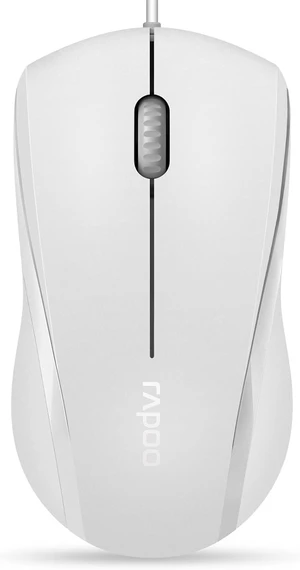 Rapoo N1600 3-Button Quiet Wired Mouse, 1000DPI Optical Mouse, Quiet Button, Ergonomic Shape, for Desktop Computers Laptops, Matte White Rapoo N1600 3-Button Quiet Wired Mouse, 1000DPI Optical Mouse, Quiet Button, Ergonomic Shape, for Desktop Computers Laptops, Matte White