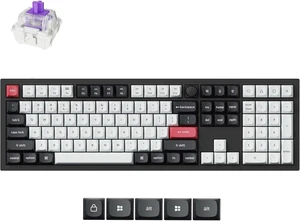 Keychron Q6 HE Wireless Custom Magnetic Keyboard 100% Full-Size Layout
2.4 GHz/Bluetooth/Wired, QMK Launcher, Hot-Swappable Gateron Double-Rail Magnetic Switches for Mac Windows Linux - Aluminum Keychron Q6 HE Wireless Custom Magnetic Keyboard 100% Full-Size Layout
2.4 GHz/Bluetooth/Wired, QMK Launcher, Hot-Swappable Gateron Double-Rail Magnetic Switches for Mac Windows Linux - Aluminum