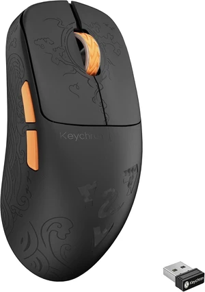 Keychron G3 8K Carbon Fiber Wireless Gaming Mouse, 30000 DPI - PAW 3950 Sensor, 47±3g Ultra-Lightweight, Wired/BT/2.4GHz, 160Hr Battery Life, 5 Programmable Buttons, Windows/Mac/Linux - Black Keychron G3 8K Carbon Fiber Wireless Gaming Mouse, 30000 DPI - PAW 3950 Sensor, 47±3g Ultra-Lightweight, Wired/BT/2.4GHz, 160Hr Battery Life, 5 Programmable Buttons, Windows/Mac/Linux - Black