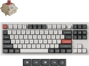 Keychron Q3 Ultra Wireless Mechanical Keyboard 8KHz Polling Rate, TKL 2.4G/Bluetooth 5.3/Wired Up to 660 Hours Long Battery Life, Hot-Swappable Aluminum RGB Gaming ZMK for Mac/Windows/Linux-White Keychron Q3 Ultra Wireless Mechanical Keyboard 8KHz Polling Rate, TKL 2.4G/Bluetooth 5.3/Wired Up to 660 Hours Long Battery Life, Hot-Swappable Aluminum RGB Gaming ZMK for Mac/Windows/Linux-White