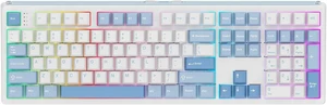 EPOMAKER TH108 Full Size Mechanical Keyboard, Wireless Gaming Keyboard with 10000mAh Battery, Creamy Gasket, 108 Keys, Hot Swap, Custom Driver, RGB Backlight (Blue&White, Creamy Jade) EPOMAKER TH108 Full Size Mechanical Keyboard, Wireless Gaming Keyboard with 10000mAh Battery, Creamy Gasket, 108 Keys, Hot Swap, Custom Driver, RGB Backlight (Blue&White, Creamy Jade)