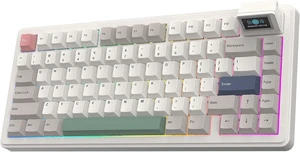 EPOMAKER RT82 Wireless Mechanical Keyboard with Screen, VIA Custom
2.4GHz/USB-C/BT5.0, RGB Backlit, Gasket, 5-Paddings, PBT Keycaps, Hot-Swap Retro Gaming Keyboard (Creamy Jade) EPOMAKER RT82 Wireless Mechanical Keyboard with Screen, VIA Custom
2.4GHz/USB-C/BT5.0, RGB Backlit, Gasket, 5-Paddings, PBT Keycaps, Hot-Swap Retro Gaming Keyboard (Creamy Jade)