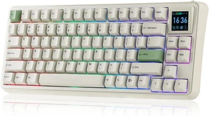 EPOMAKER RT75 Wireless Mechanical Keyboard with 1.54 Hot-Swap Screen
Retro Aesthetic for Your Desk with GIFs & Images, Thocky Gasket Custom Driver, RGB, Mac Keys, PBT Keycaps, BT/2.4Ghz EPOMAKER RT75 Wireless Mechanical Keyboard with 1.54 Hot-Swap Screen
Retro Aesthetic for Your Desk with GIFs & Images, Thocky Gasket Custom Driver, RGB, Mac Keys, PBT Keycaps, BT/2.4Ghz