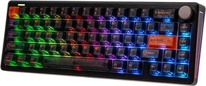 EPOMAKER TH65 Wireless Mechanical Gaming Keyboard with Knob & 8000mAh Adjustable Kickstand for Comfort Typing, 65%, BT/2.4GHz/USB-C, Hot-Swap, Creamy& Thocky Gasket (Black, Creamy Jade) EPOMAKER TH65 Wireless Mechanical Gaming Keyboard with Knob & 8000mAh Adjustable Kickstand for Comfort Typing, 65%, BT/2.4GHz/USB-C, Hot-Swap, Creamy& Thocky Gasket (Black, Creamy Jade)