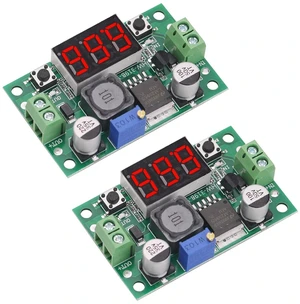 2PCS LM2596 Adjustable DC to DC Step Down Power Convert Module
4.0-40V Input, 1.25-37V Output, Buck Converter, with LED Voltmeter Digital Display 2PCS LM2596 Adjustable DC to DC Step Down Power Convert Module
4.0-40V Input, 1.25-37V Output, Buck Converter, with LED Voltmeter Digital Display