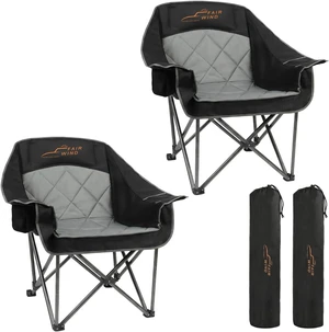 2 Pack XL Oversized Padded Camping Chair Heavy Duty for Adults | Extra-Wide Seat, 4-Layer Filling Fabric,Convenient Storage,Large Bag,Up to 500 LBS,Portable for Outdoor,Campfire,Road Trip 2 Pack XL Oversized Padded Camping Chair Heavy Duty for Adults | Extra-Wide Seat, 4-Layer Filling Fabric,Convenient Storage,Large Bag,Up to 500 LBS,Portable for Outdoor,Campfire,Road Trip