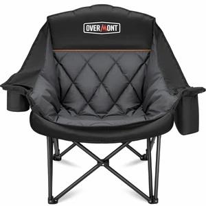 Oversized XL Camping Chair for Adults 500 lb Support | Padded Seating and A Cooler Bag for Camping Sports Garden Beach Fishing Lawn Outdoor Relaxation with Side Pocket&Cup Holder Oversized XL Camping Chair for Adults 500 lb Support | Padded Seating and A Cooler Bag for Camping Sports Garden Beach Fishing Lawn Outdoor Relaxation with Side Pocket&Cup Holder