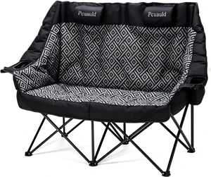 High Back Double Camping Chair Padded Folding Loveseat with Adjustable Pillows Heavy Duty 2 Person Camping Lawn Chairs for Adults with Cup Holders & Wine Racks for Outdoor Sports Beach Fishing High Back Double Camping Chair Padded Folding Loveseat with Adjustable Pillows Heavy Duty 2 Person Camping Lawn Chairs for Adults with Cup Holders & Wine Racks for Outdoor Sports Beach Fishing