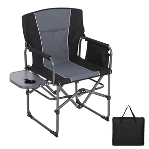 Oversized Camping Directors Chair, Portable Folding Lawn Chairs for Adults Heavy Duty with Side Table, Outdoor Foldable Camp Chair with Pocket for Beach, Fishing, Picnic, Outdoor Foldable Camp Chair Oversized Camping Directors Chair, Portable Folding Lawn Chairs for Adults Heavy Duty with Side Table, Outdoor Foldable Camp Chair with Pocket for Beach, Fishing, Picnic, Outdoor Foldable Camp Chair