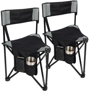 2 Pack Tripod Camping Chairs Folding Lightweight, Portable 3 Legged Tripod Stool Seat with Backrest, Small Golf Chair Compact for Adults Fishing Hunting, Black 2 Pack Tripod Camping Chairs Folding Lightweight, Portable 3 Legged Tripod Stool Seat with Backrest, Small Golf Chair Compact for Adults Fishing Hunting, Black