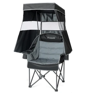 Camping Chair with Canopy Shade Heavy Duty Folding Chair with Umbrella Cup Holder Oversized Beach Chairs with Canopy for Adults Portable Padded Outdoor Lawn Chair for Sports Events Fishing, 500LBS Camping Chair with Canopy Shade Heavy Duty Folding Chair with Umbrella Cup Holder Oversized Beach Chairs with Canopy for Adults Portable Padded Outdoor Lawn Chair for Sports Events Fishing, 500LBS